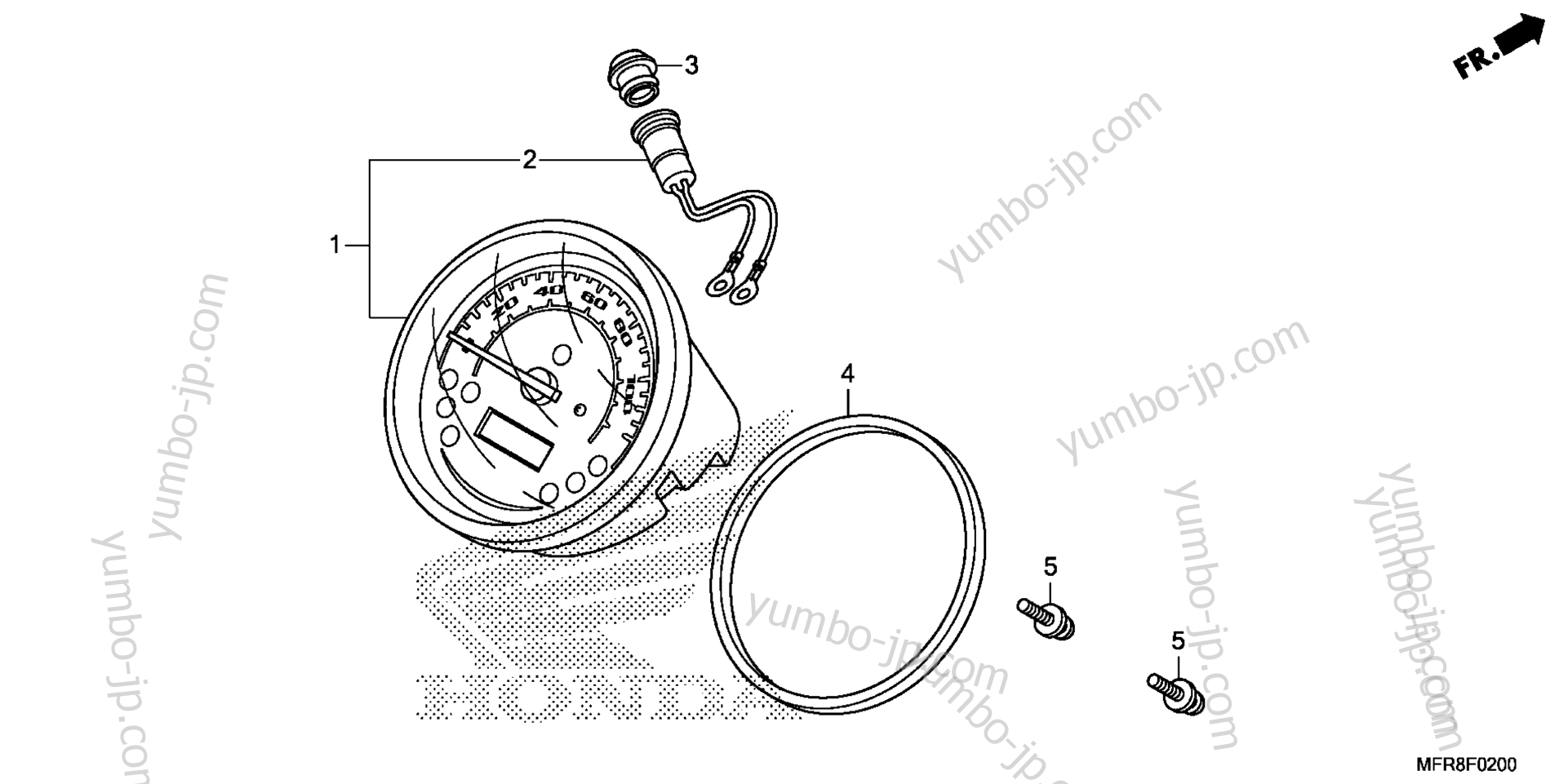 SPEEDOMETER (1) for motorcycles HONDA VT1300CSA AC 2014 year