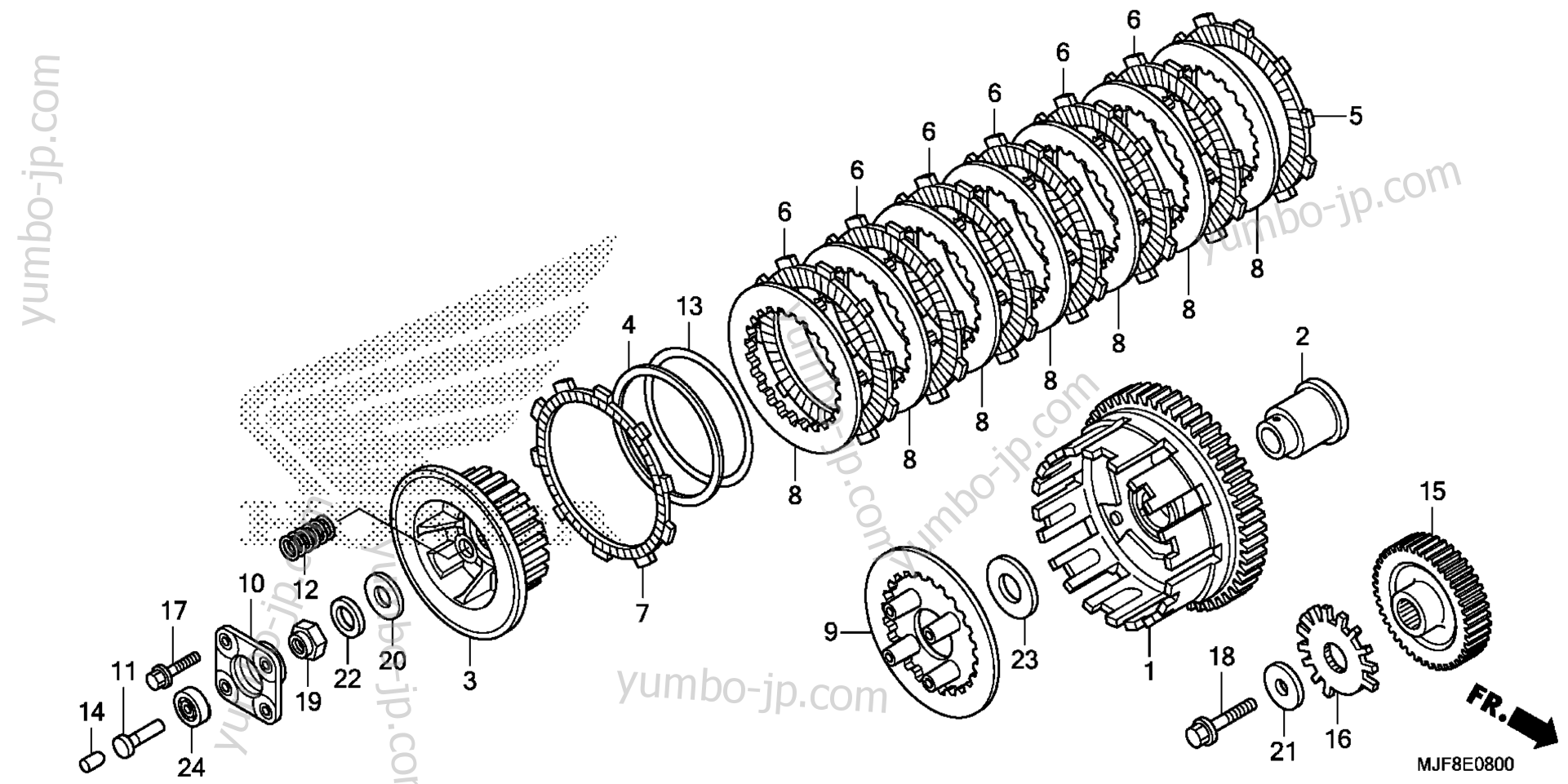 CLUTCH (CTX700N/NA) для мотоциклов HONDA CTX700N AC 2016 г.