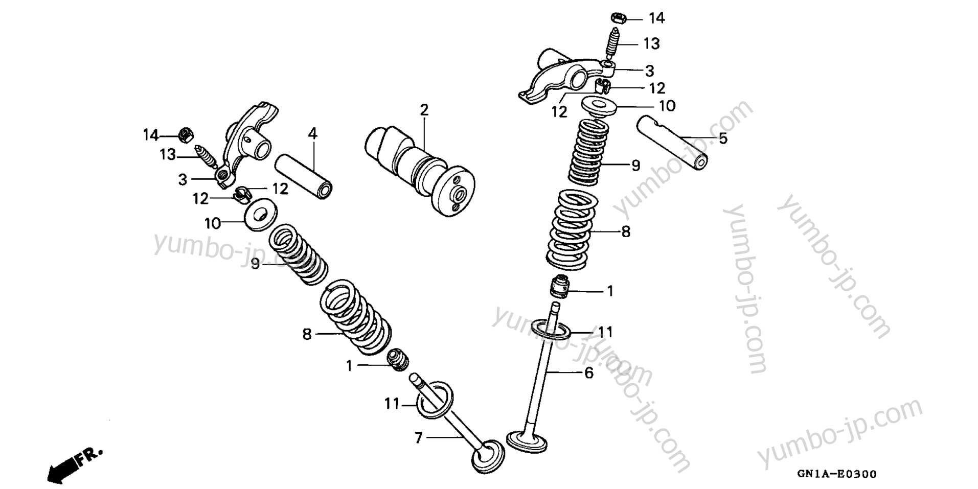 CAMSHAFT for motorcycles HONDA XR80R A 2000 year