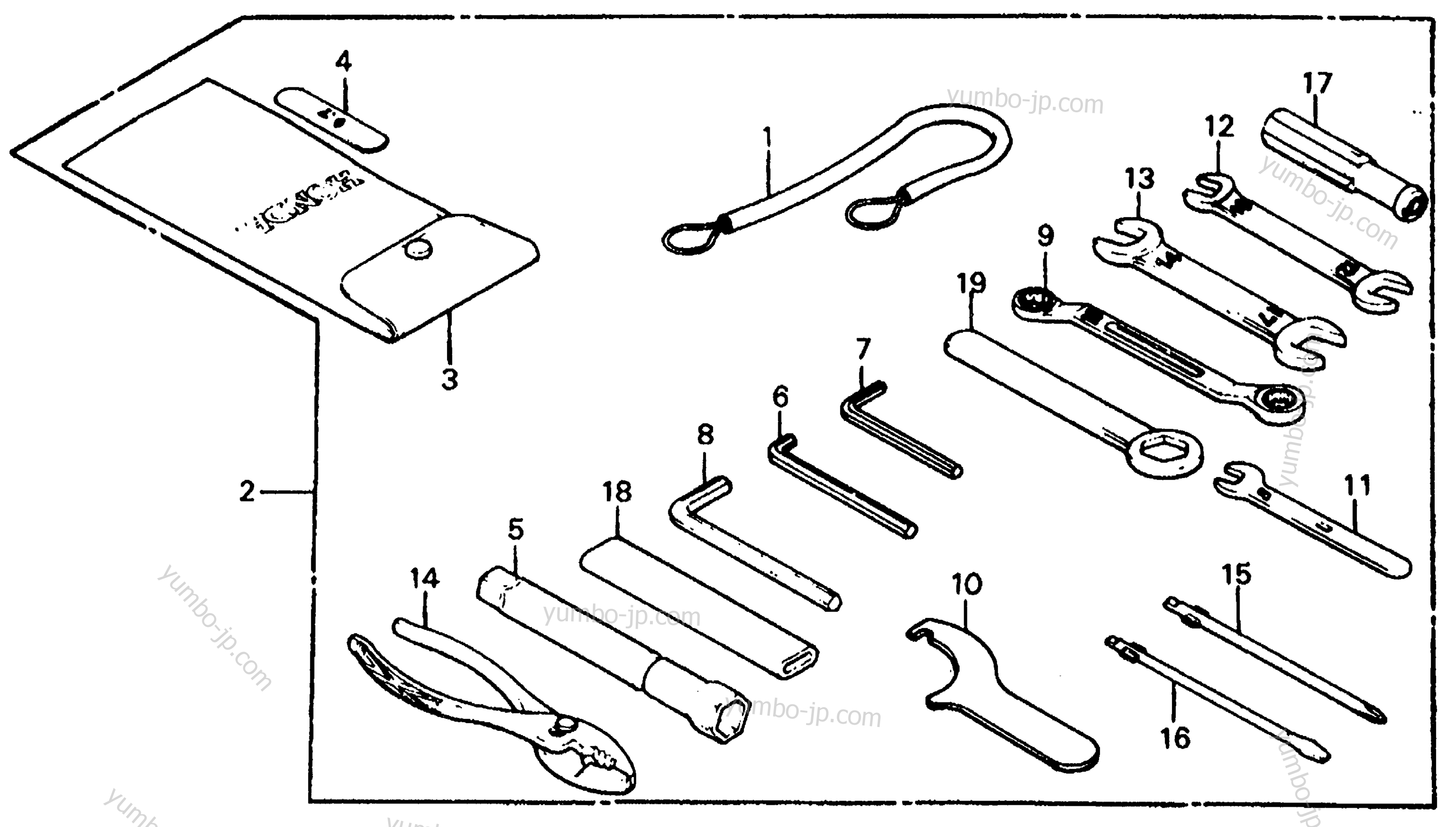 TOOLS for motorcycles HONDA VF700C AC 1985 year