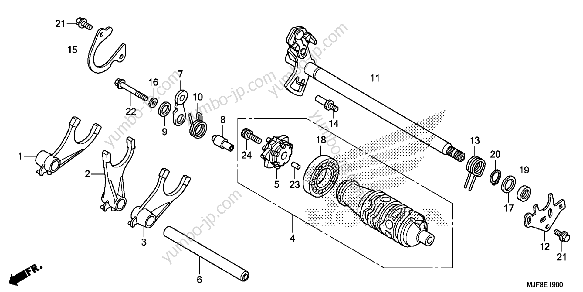 GEARSHIFT DRUM (CTX700N/NA) для мотоциклов HONDA CTX700N AC 2016 г.