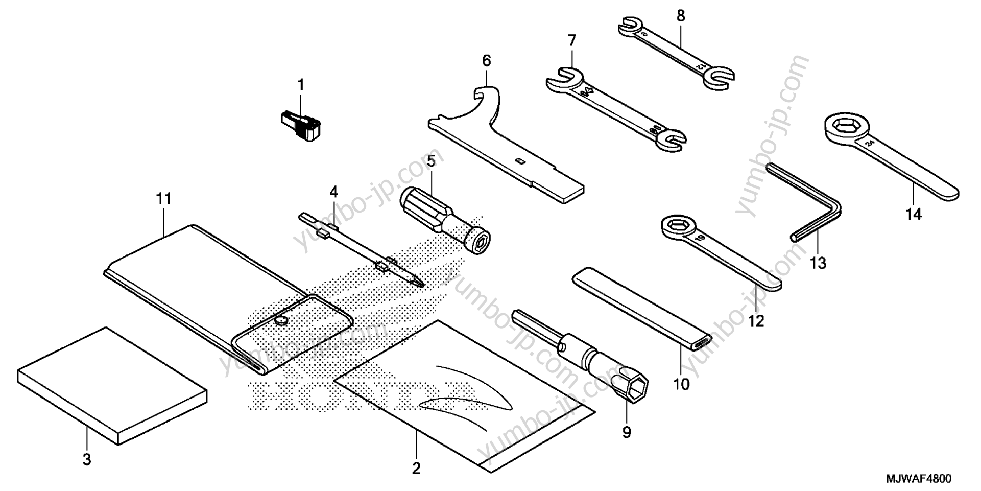 TOOL for motorcycles HONDA CBR500RA 2AC 2017 year