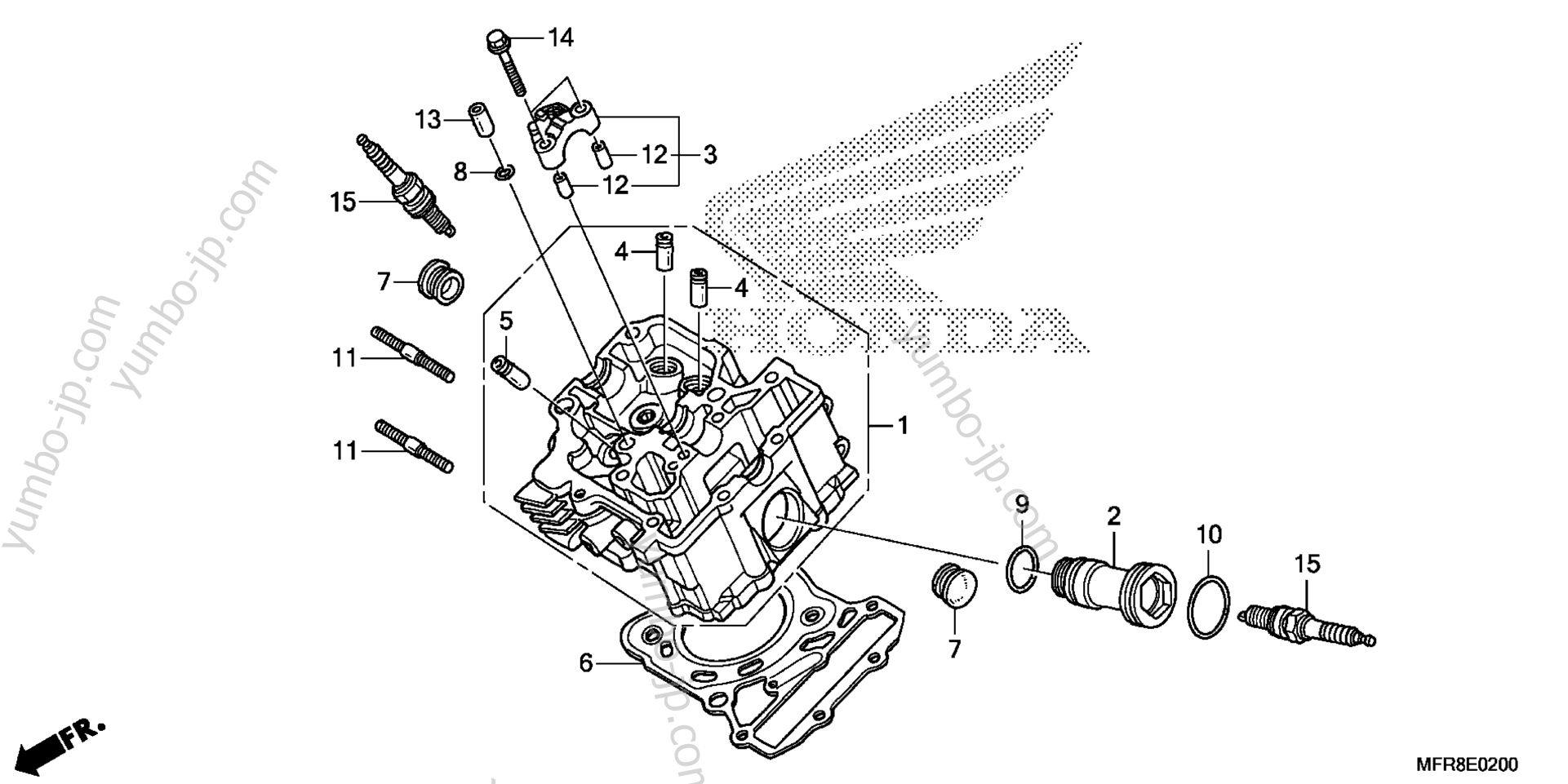 FRONT CYLINDER HEAD для мотоциклов HONDA VT1300CR A 2014 г.