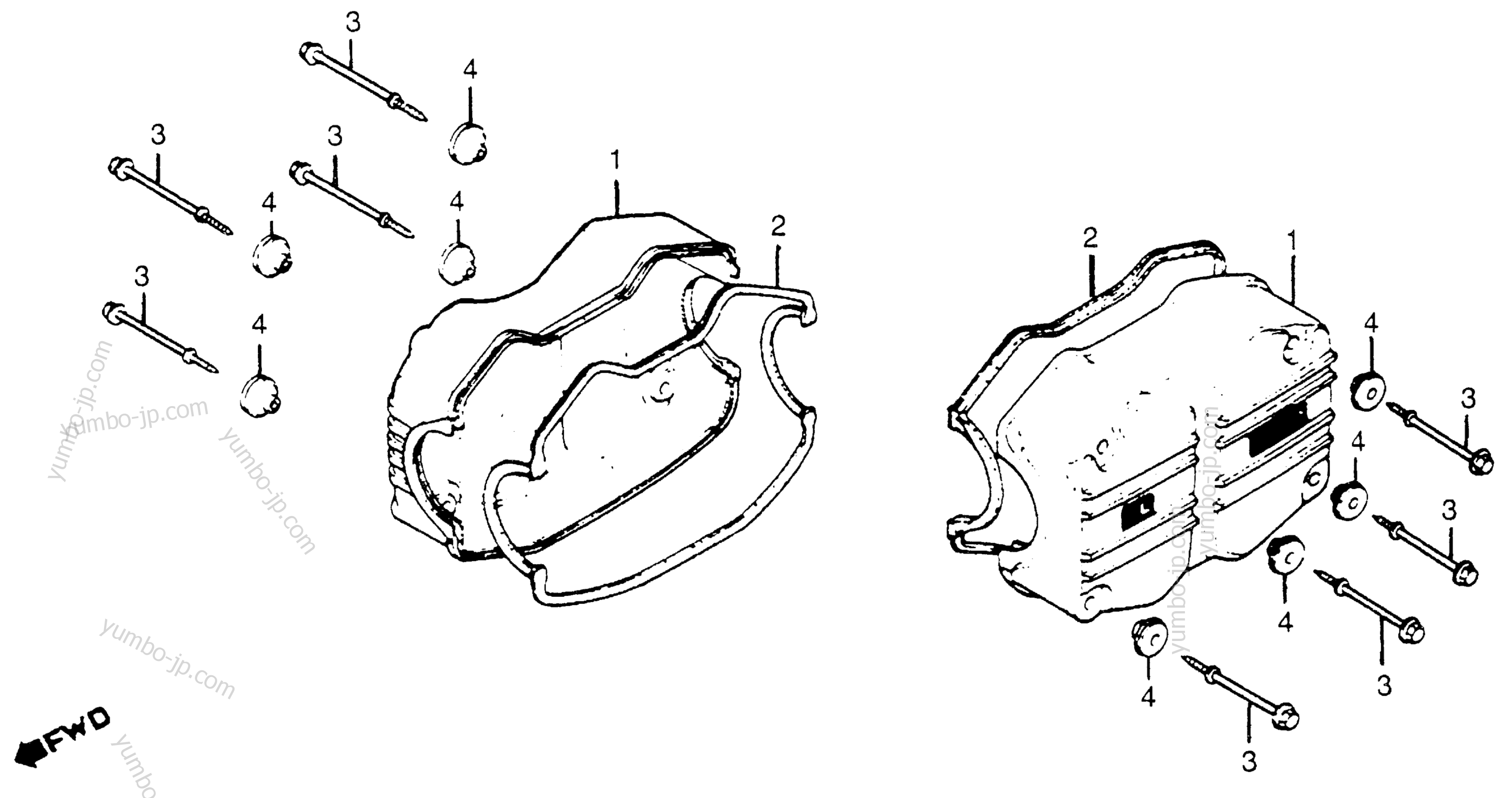 CYLINDER HEAD COVER for motorcycles HONDA GL1100I A 1983 year