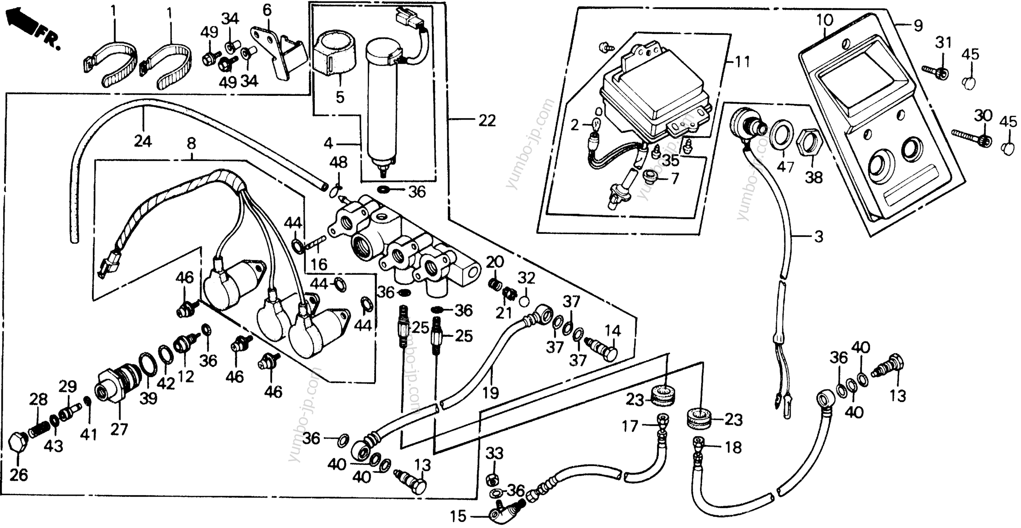 AIR DISTRIBUTOR for motorcycles HONDA GL1200SEI A 1986 year