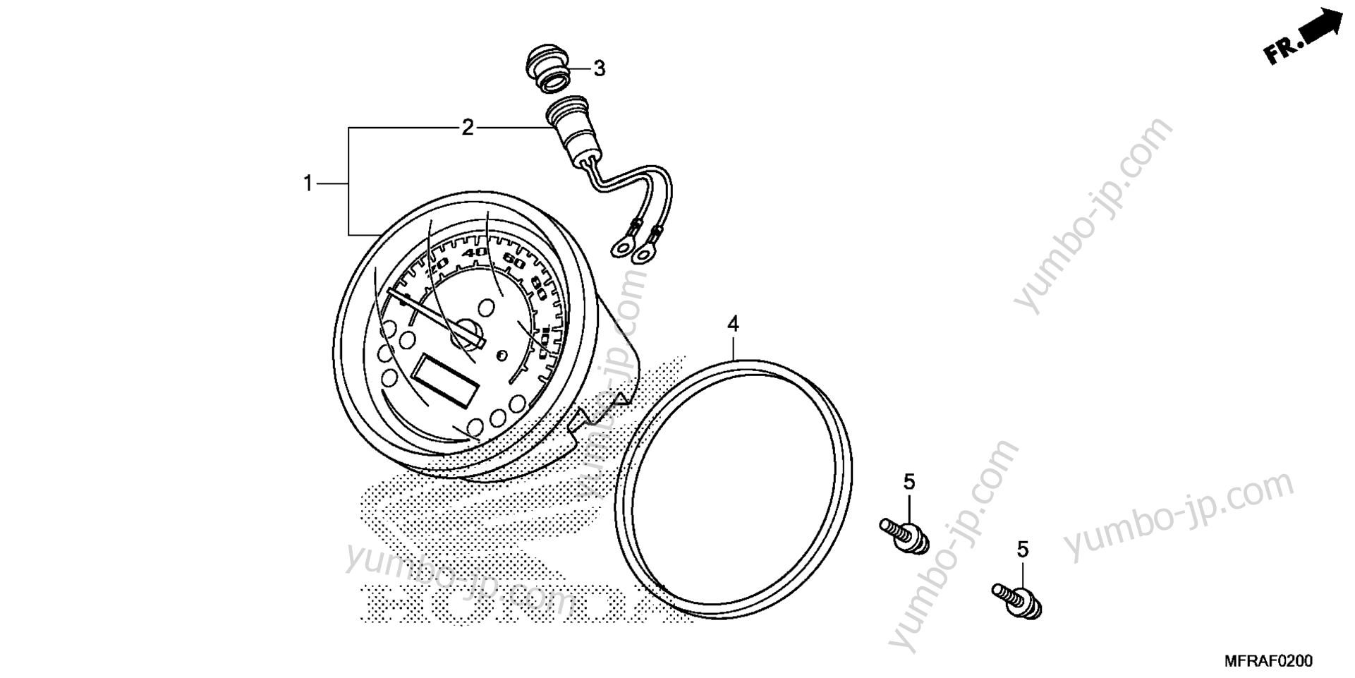 METER (1) for motorcycles HONDA VT1300CTA AC 2013 year