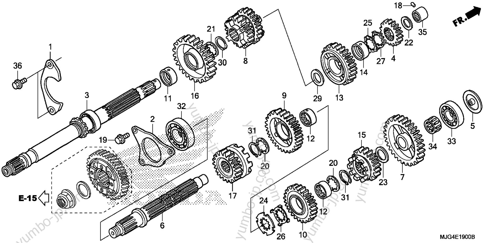 TRANSMISSION для мотоциклов HONDA GL1800B AC 2013 г.