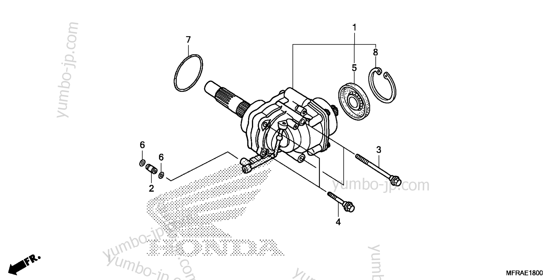SIDE GEAR CASE for motorcycles HONDA VT1300CS AC 2013 year