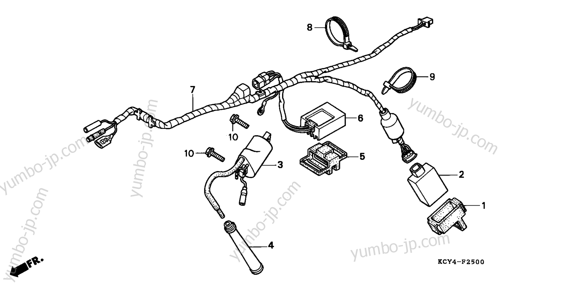 WIRE HARNESS for motorcycles HONDA XR400R A 1997 year