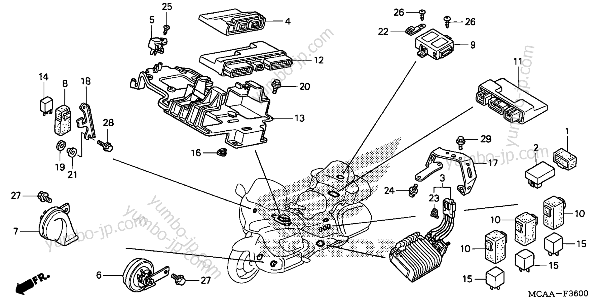 CONTROL UNIT (GL1800/A'05) for motorcycles HONDA GL1800A A 2005 year