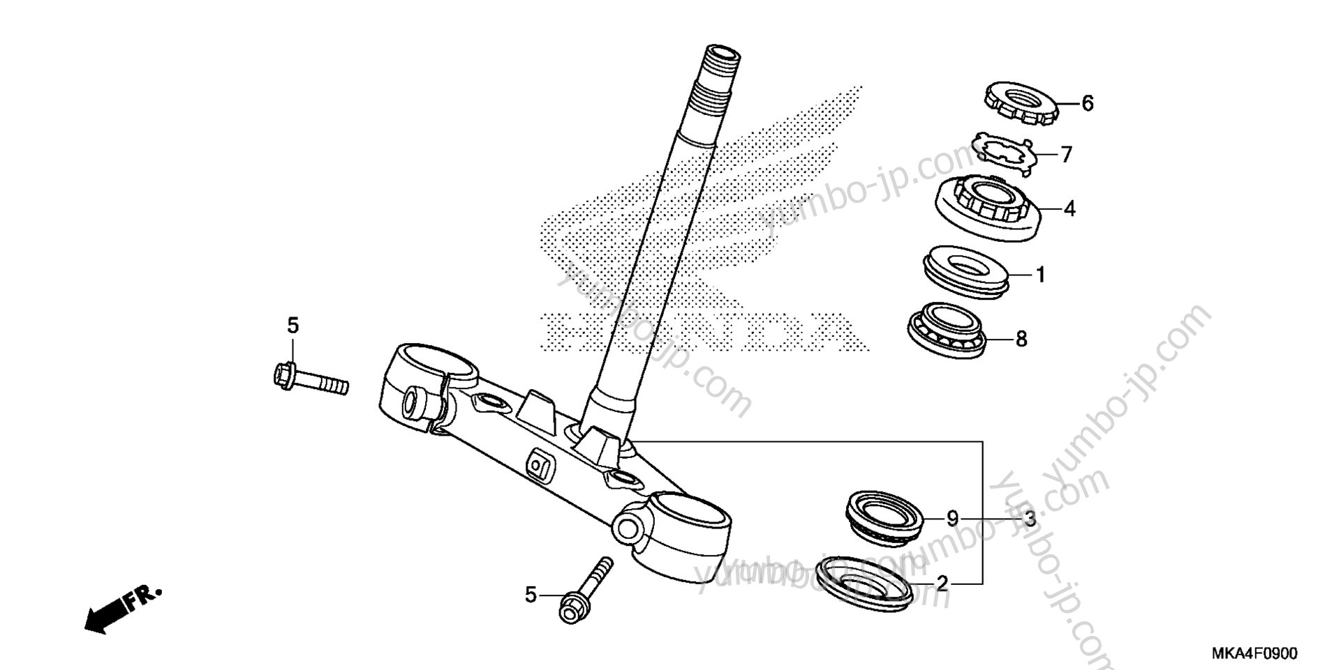 STEERING STEM for motorcycles HONDA NC700XD AC 2016 year