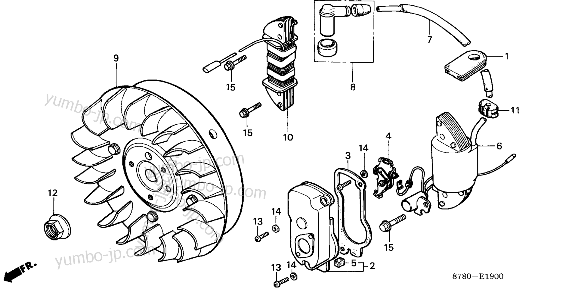 FLYWHEEL / IGNITION COIL для двигателей HONDA G35 Q1 