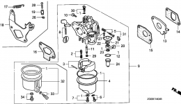 CARBURETOR (5) для двигателя HONDA G100K1 QA