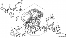 CYLINDER (1) для двигателя HONDA GX610 TXF2