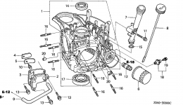 Крышка картера для двигателя HONDA GXV530 EEA1/A