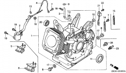 Блок цилиндров для двигателя HONDA GX340K1 VW12