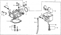 Карбюратор для двигателя HONDA G80 V1