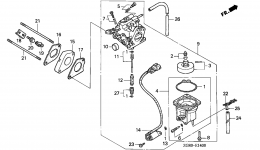 Карбюратор для двигателя HONDA GX640 SD4/A