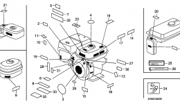 LABELS (1) для двигателя HONDA GX270 QXC9/A