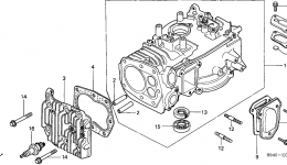 CYLINDER HEAD / CYLINDER for двигателя HONDA GV200 N1B