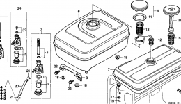 FUEL TANK (1) for двигателя HONDA G300 SZC2