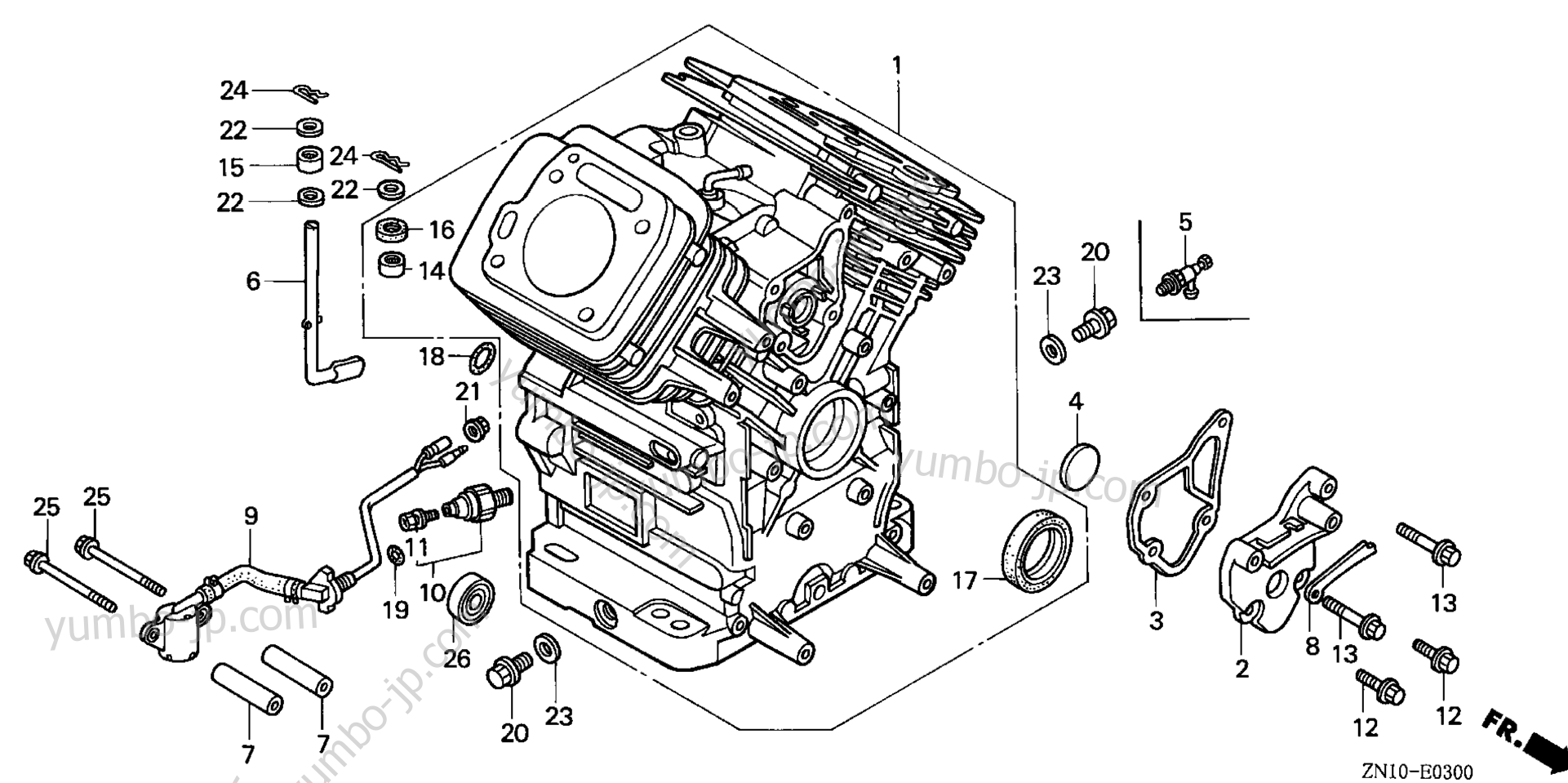 CYLINDER for multi purpose engines HONDA GX670 TXF7/A 