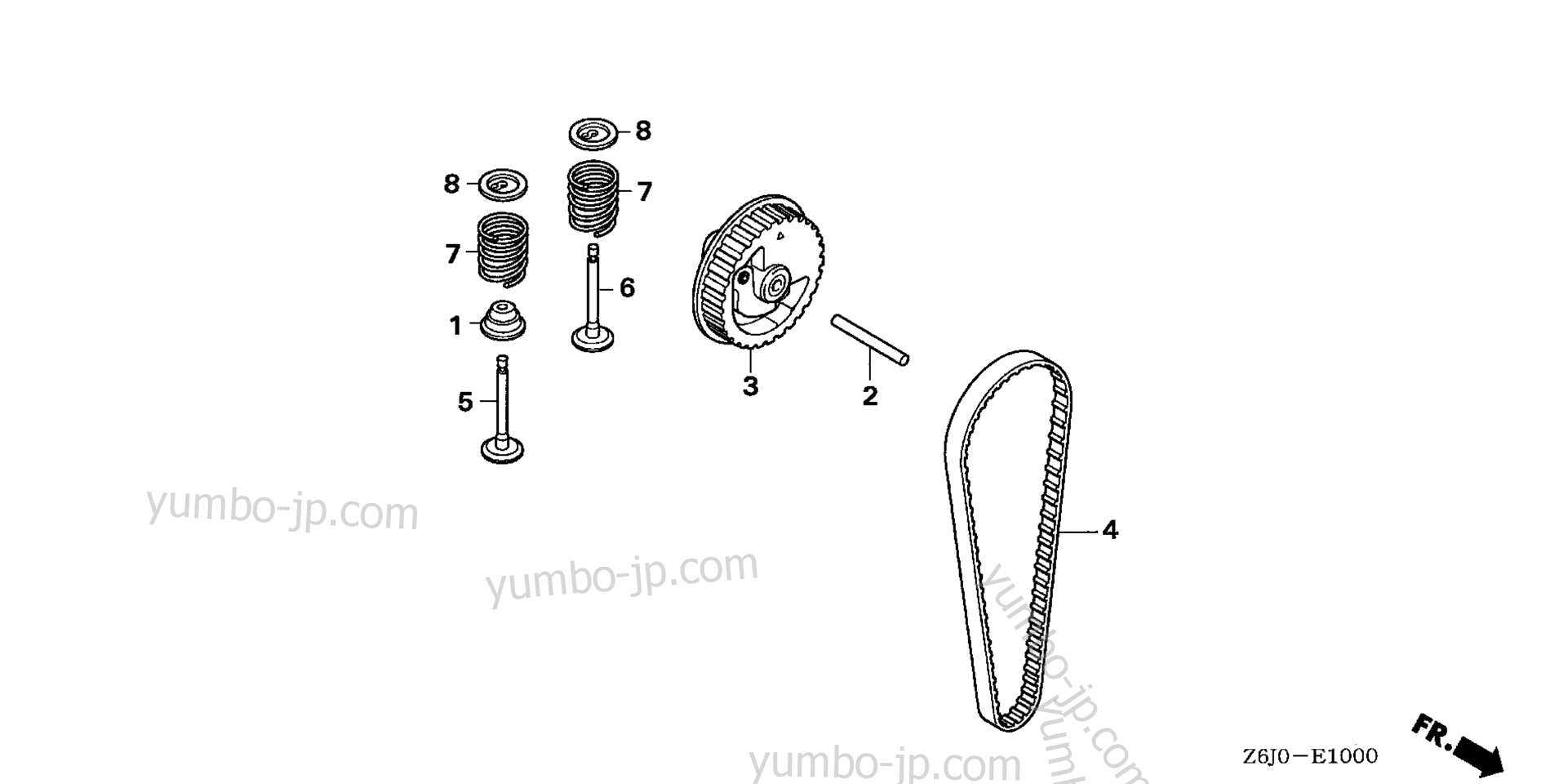 CAM PULLEY for multi purpose engines HONDA GX25NT S3 