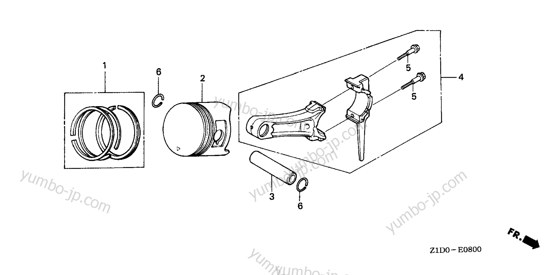 PISTON for multi purpose engines HONDA GX270T QAG2 