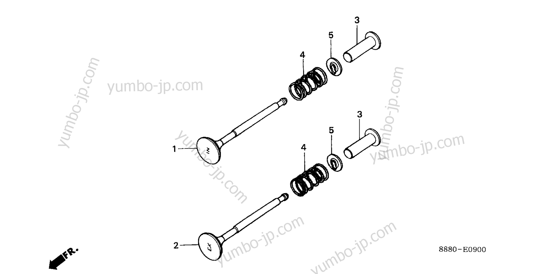 INLET VALVE for multi purpose engines HONDA GV150 A2 