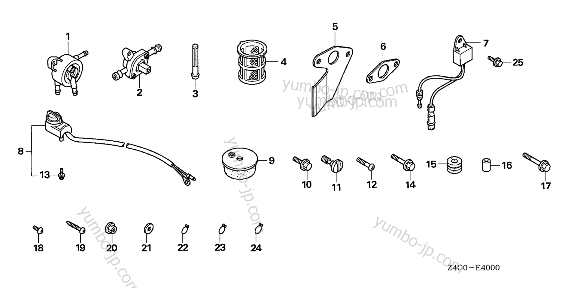 OTHER PARTS для двигателей HONDA GXH50U QHE 