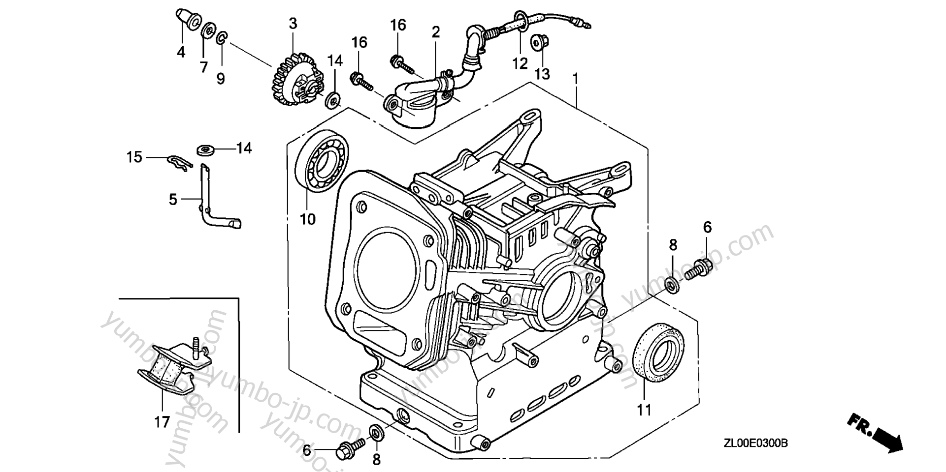 Блок цилиндров для двигателей HONDA GX200 QAB2 