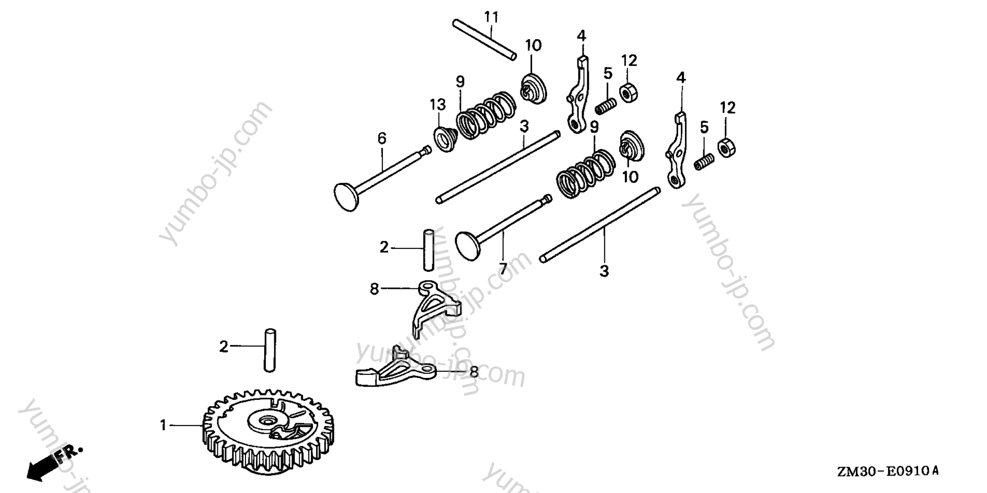 CAMSHAFT (VERTICAL TYPE) for multi purpose engines HONDA GX31 SCMS/A 