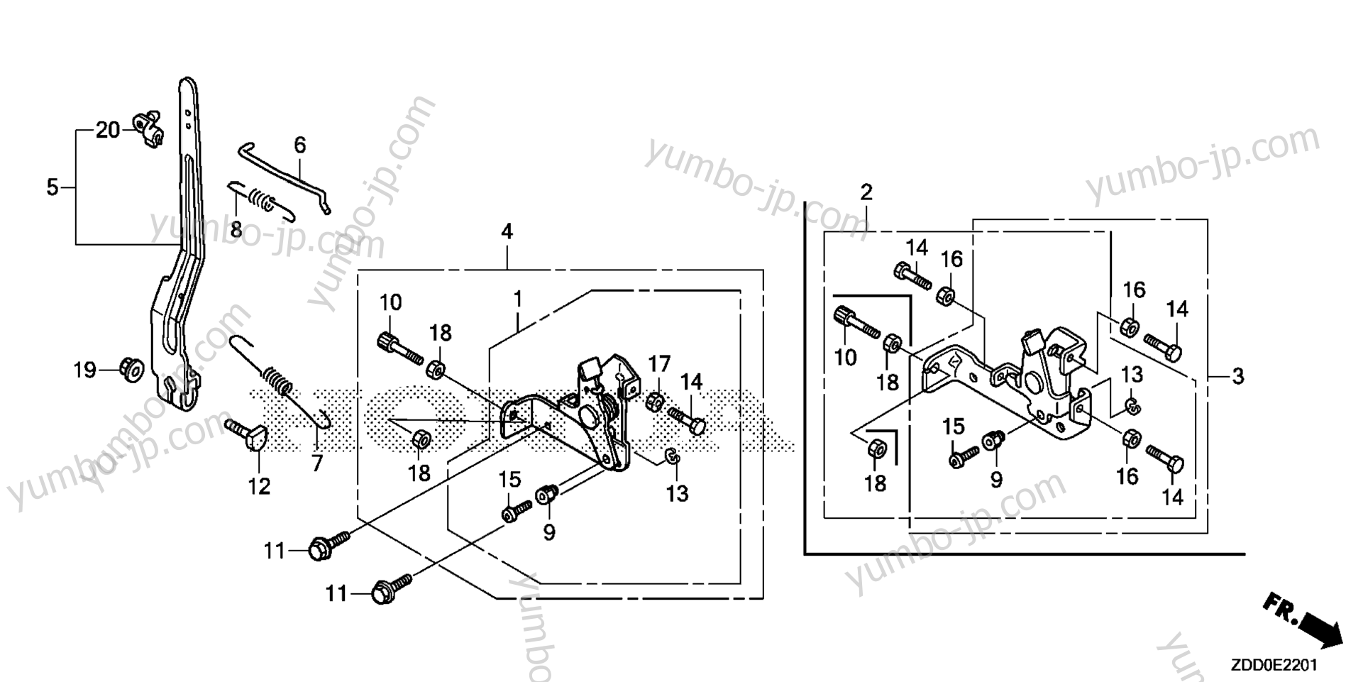 CONTROL (2) for multi purpose engines HONDA GX100RT KRBF 