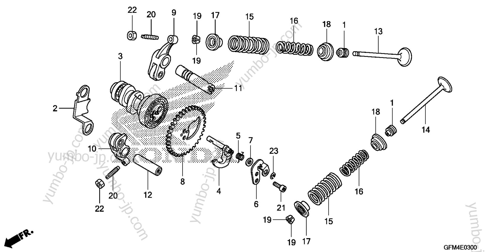CAMSHAFT / VALVE for scooters HONDA NHX110 A0 2010 year