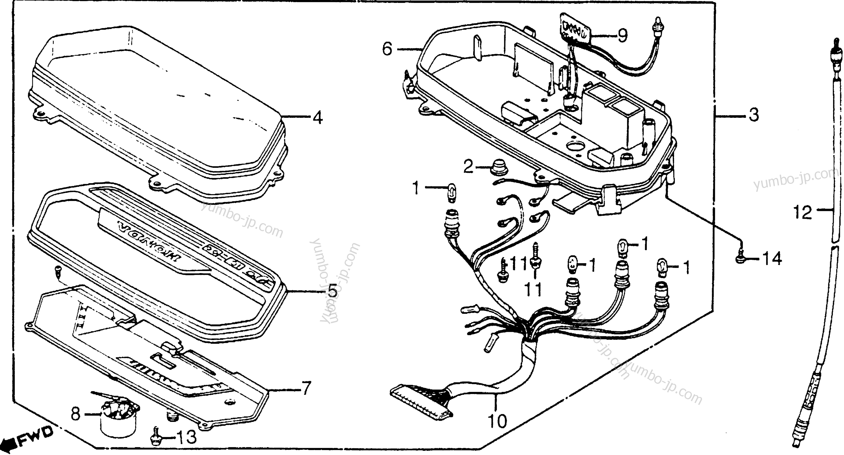 INSTRUMENTS для скутеров HONDA NH80 A 1985 г.