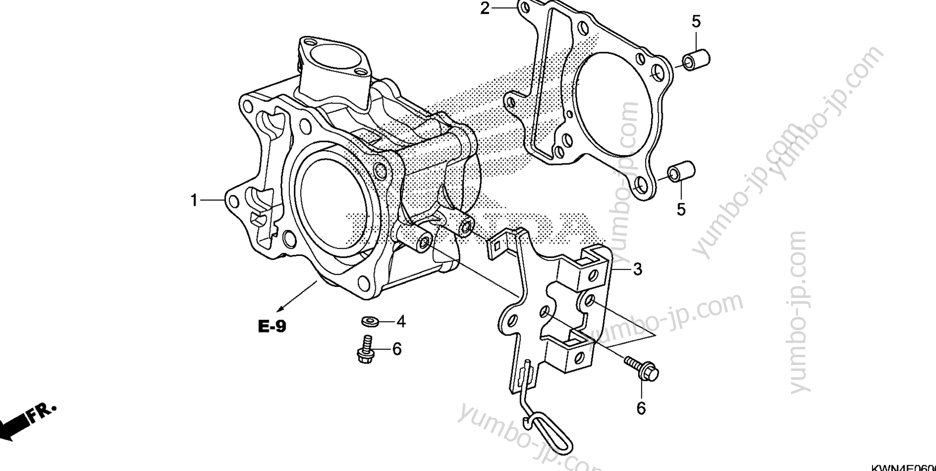 CYLINDER for scooters HONDA PCX125 A 2011 year