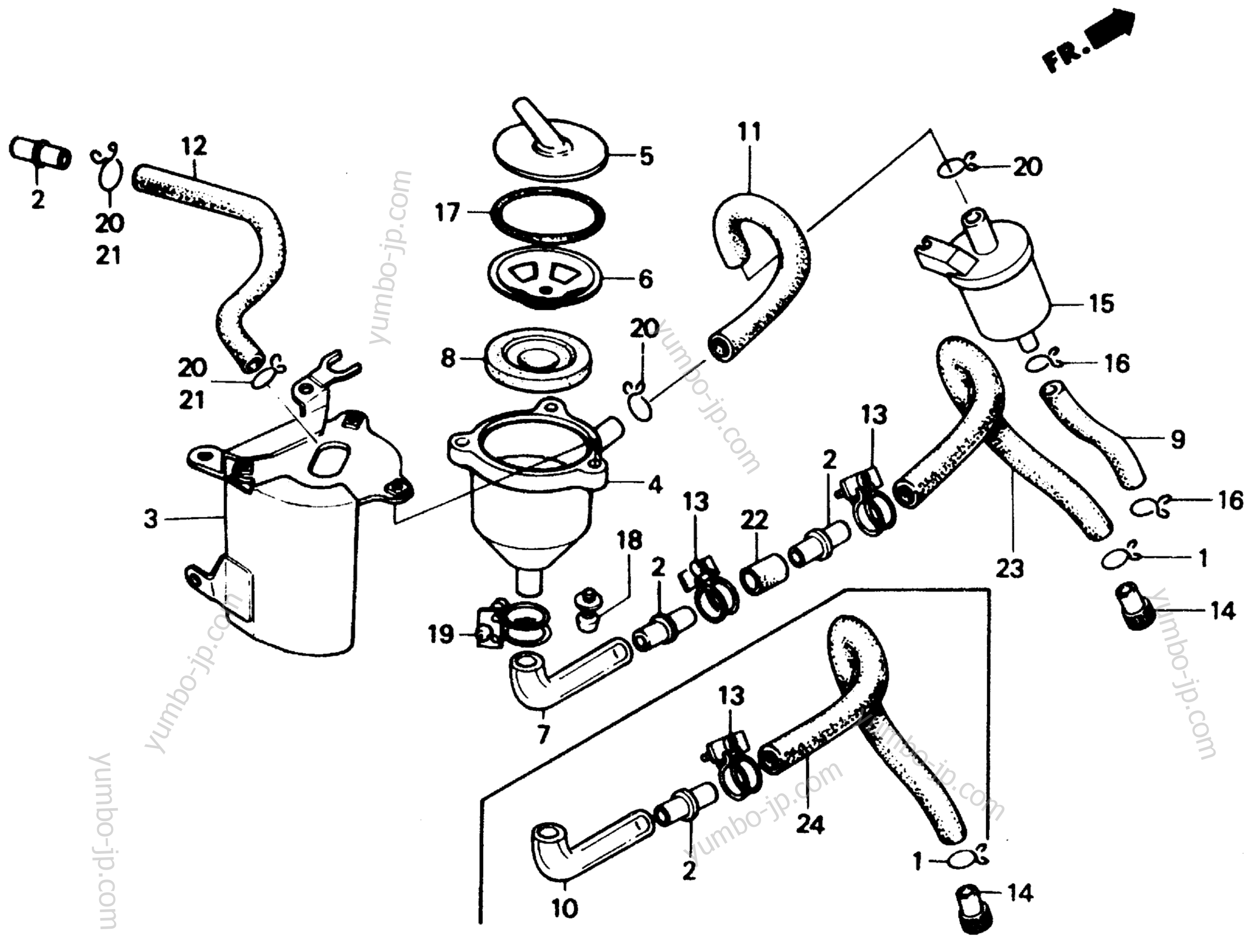 BREATHER SEPARATOR for scooters HONDA CH150 AC 1985 year