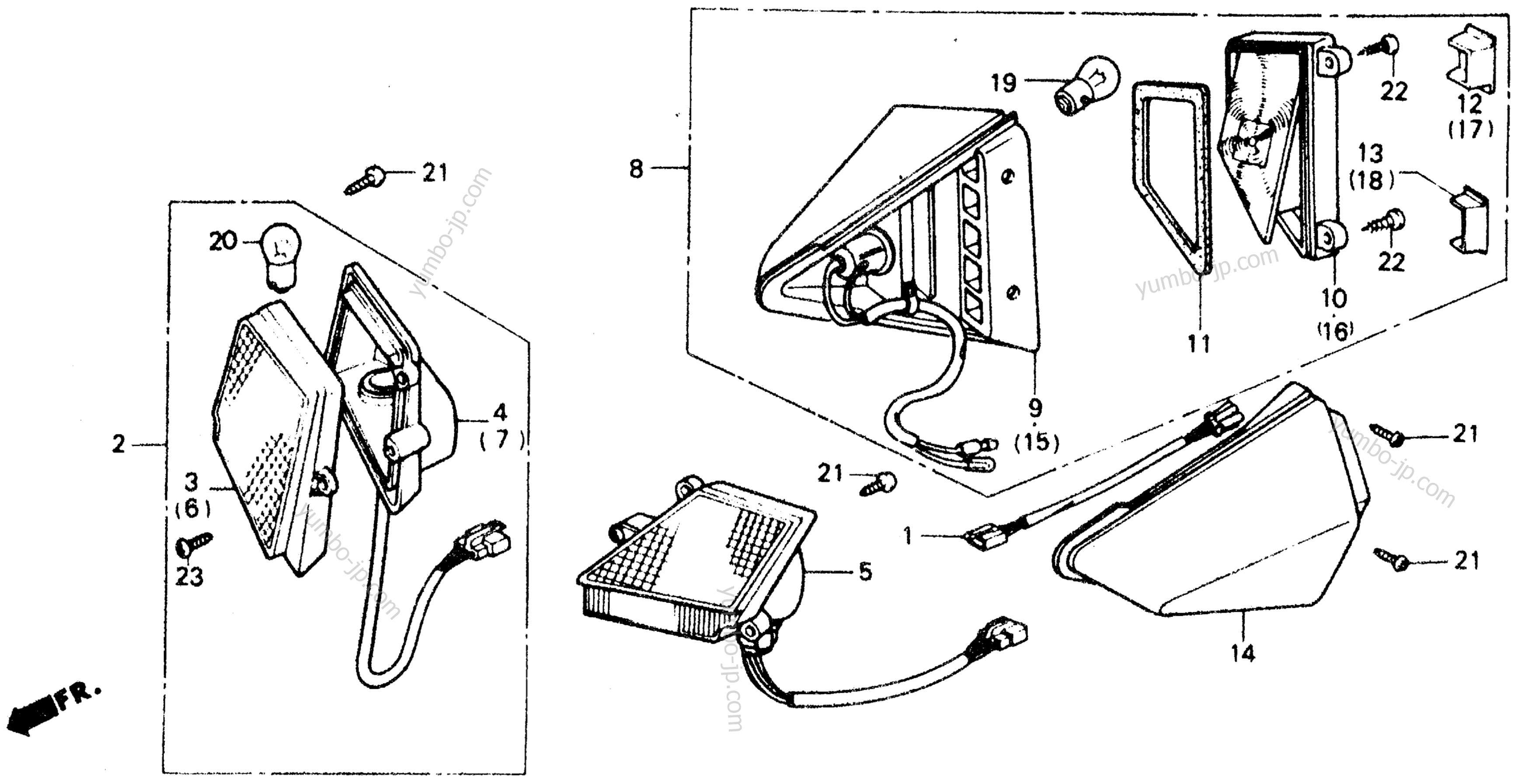 TURN SIGNAL for scooters HONDA CH150 A 1985 year