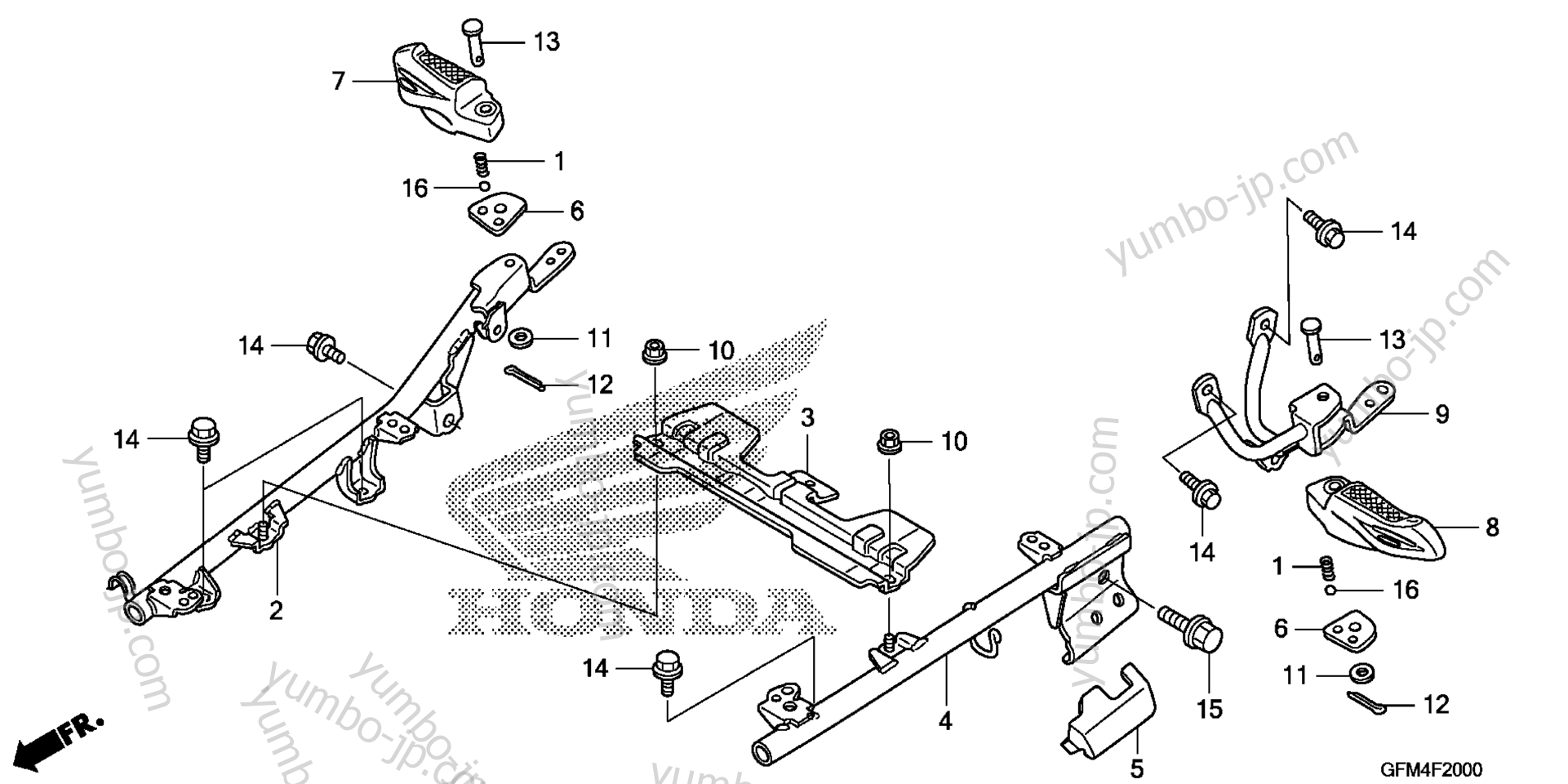 STEP for scooters HONDA NHX110 A 2010 year