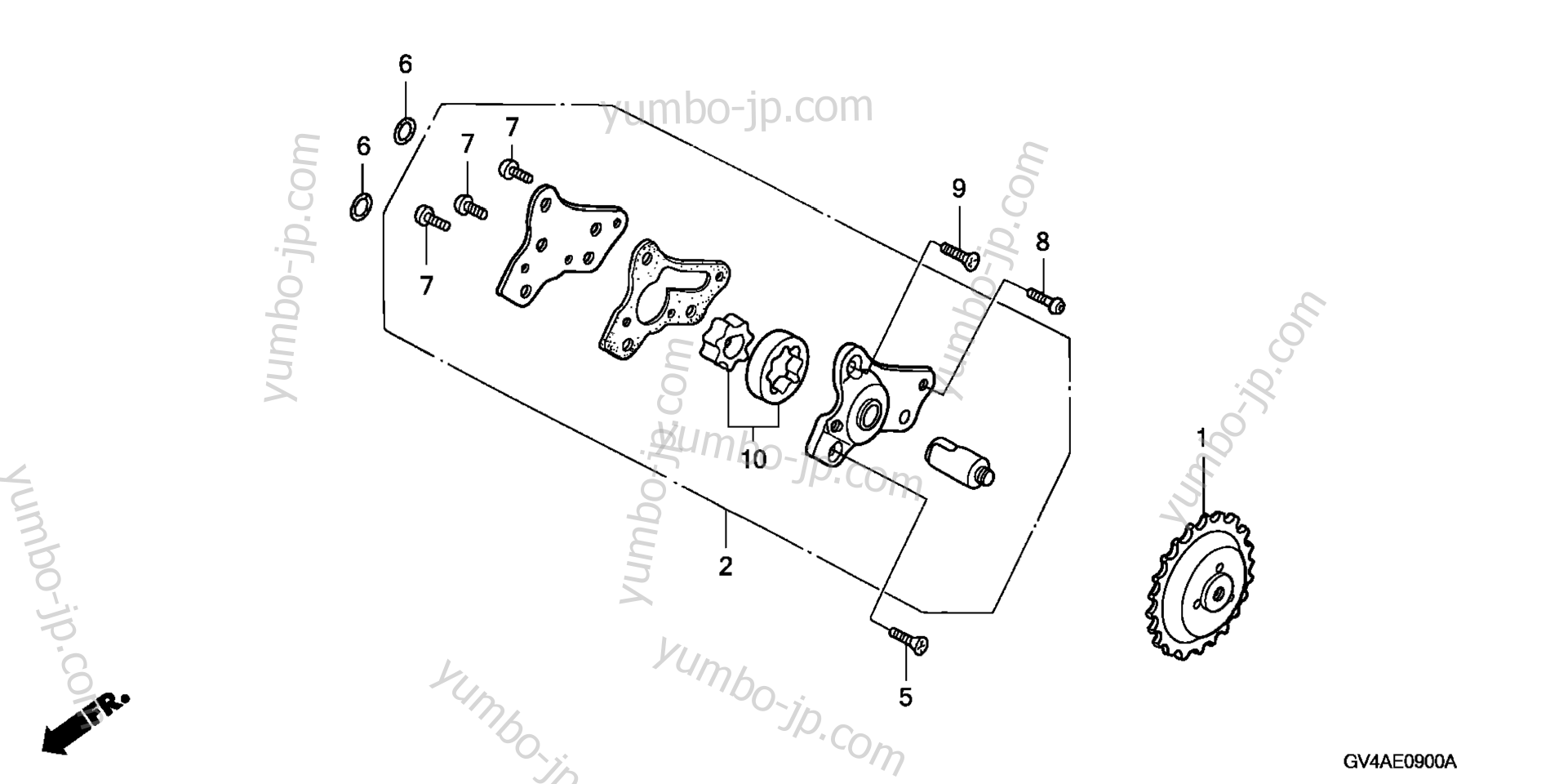 OIL PUMP for scooters HONDA CH80 A 2005 year