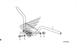 Румпель (рукоятка управления) для скутера HONDA NPS50 A2011 г. 