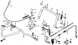STAND / REAR BRAKE PEDAL for скутера HONDA CH125 A1984 year 