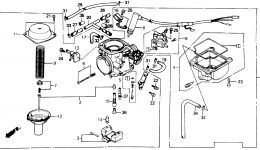 Карбюратор для скутера HONDA CH250 AC1986 г. 