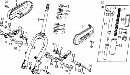 FRONT FORK for скутера HONDA NH80 A1985 year 