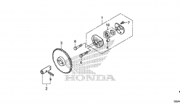 Масляный насос для скутера HONDA NPS50 AC2015 г. 