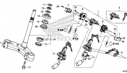 STEERING STEM / COMBINATION SWITCH for скутера HONDA NSS300 AC2015 year 