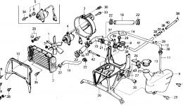 RADIATOR для скутера HONDA CH250 AC1985 г. 