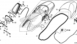 SEAT for скутера HONDA NSS300A AC2014 year 