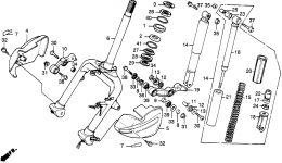 FRONT FORK for скутера HONDA CH250 A1985 year 