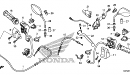 HANDLE LEVER / SWITCH / CABLE для скутера HONDA PCX125 A2011 г. 